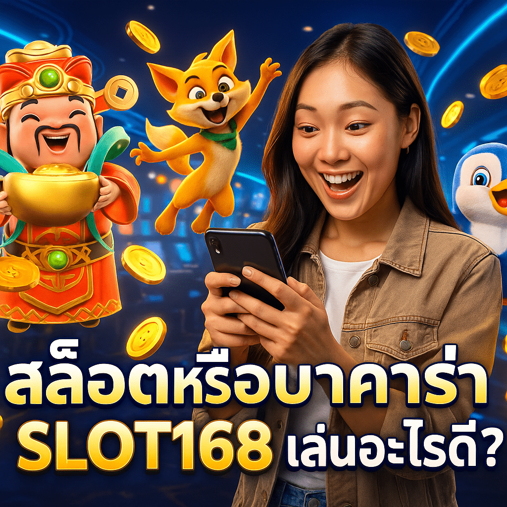 สล็อตหรือบาคาร่า SLOT168 เล่นอะไรดี?